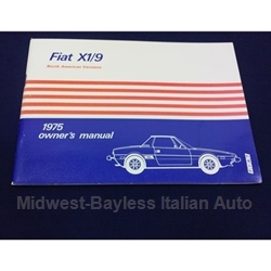      Owners Manual (Fiat X1/9 1975) - NEW
