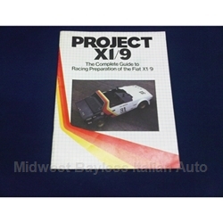 Race Prep Guide "Project X1/9" (Fiat Bertone X19) - NEW