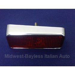 Reflector Red Rear Left (Fiat 850 Spider 1970-73) - OE NOS