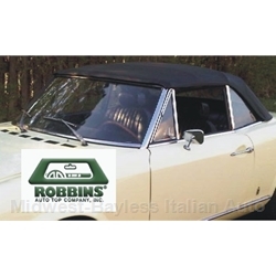    ROBBINS - Convertible Top Black Vinyl (Fiat 124 Spider 1968-78) - NEW