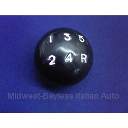 Shifter Knob Ball-Style 5-Spd (Fiat 124 Spider Coupe, X1/9, 128) - U8