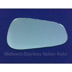 Side View Mirror Glass (Fiat 124 Spider, 850 Spider) - NEW