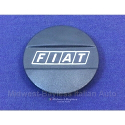 Steel Wheel Center Cap Plastic "FIAT" (Fiat 124, X1/9, 128, 131) - OE NOS