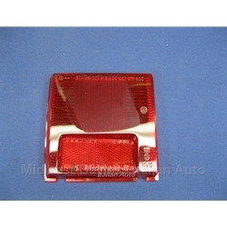 Tail Light Lens Left Red (Fiat 124 Coupe 1973-75) - OE NOS