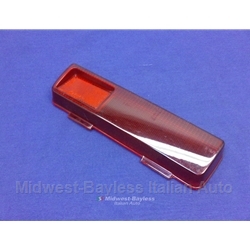Tail Light Lens Right Lower Red (Fiat 124 Coupe 1970-72) - OE NOS