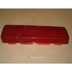Tail Light Lens Right Top Red (Fiat 124 Coupe 1970-72) - OE NOS