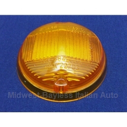Turn Signal Lens Front Amber (Fiat 124 Coupe, Fiat 850 Coupe, 1100R - OE
