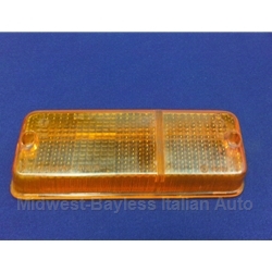 Turn Signal Lens Front Left (Fiat 128 SL Coupe 1971-72) - OE NOS