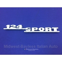 Badge Emblem "124 Sport" (Fiat 124 Spider 1968-73) - U8
