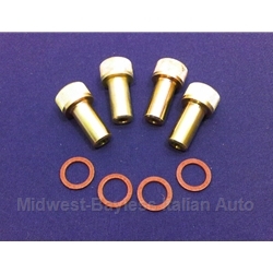     Valve Cover Thumb Nut DOHC SET - Late Style 4x (Fiat Pininfarina 124, 131, Lancia) - OE/RECONDITIONED