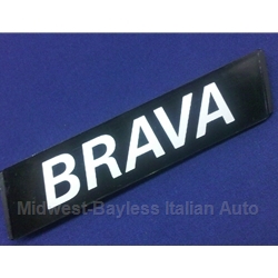 Badge Emblem "Brava" (Fiat Brava 1978-79) - OE NOS
