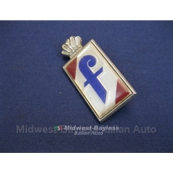 Badge Emblem "f" Side (Fiat 124 Spider, Lancia Scorpion 1975-On) - U8