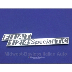 Badge Emblem "Fiat 124 Special TC" (Fiat 124 Sedan) - OE NOS