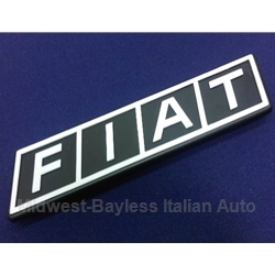 Badge Emblem "Fiat" (Fiat 128 Sedan Wagon 1973-79) - OE 