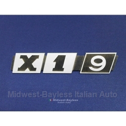Badge Emblem "X1 9" (Fiat X1/9 1973-78) - OE/RECONDITIONED