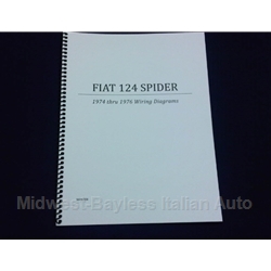 Wiring Diagrams Manual (Fiat 124 Spider 1975-1976) - NEW