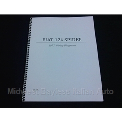 Wiring Diagrams Manual (Fiat 124 Spider 1977) - NEW