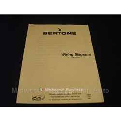 Wiring Diagrams Manual (Fiat Bertone X19 1983-84) - NEW
