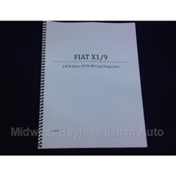  Wiring Diagrams Manual (Fiat X19 1976-78) - NEW