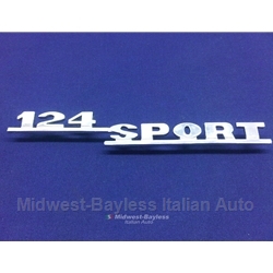 Badge Emblem "124 Sport" (Fiat 124 Spider 1968-73) - OE
