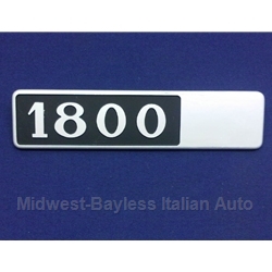 Badge Emblem "1800" (Lancia Beta 1975-78) - RECONDITIONED