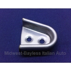 Door Alignment Wedge Receiver Right STAINLESS (Fiat 124 Spider All) - OE