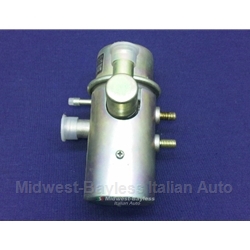 Emissions Canister Gulp Valve w/1x Vacuum Tap (Fiat 124, 128, X1/9 to 1978) - OE