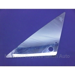 Wing Window Glass Left - w/Thru Hole (Lancia Beta Coupe / Zagato / HPE 1979-82) - U8