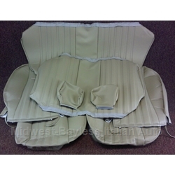         Seat Cover Upholstery - COMPLETE SET Tan / Beige (Fiat 124 Spider 1967-78) - NEW