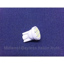 Light Bulb 12v / 5w - L.E.D. LED  - 194 White - Instrument Cluster Backlight (Fiat Lancia) - NEW