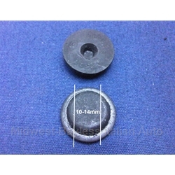 Body Plug Round Door, Door Jamb, Floor 10-14mm (Fiat X1/9, 124, 850 Other) - OE NOS