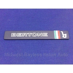 Dashboard Badge Emblem "Bertone" (Fiat X1/9 1980-on) - U7.5