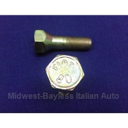Lug Bolt 33mm - FIAT 80 - 12x1.25 for Alloy Wheels (Fiat 124, 128, 131) - OE / RENEWED