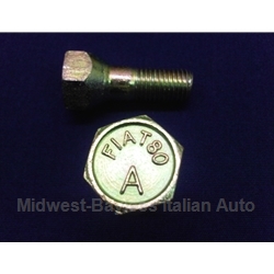 Lug Bolt 27mm - FIAT 80 A -  12x1.5 - Right Hand Thread (Fiat 850, 600 All) - OE / RENEWED