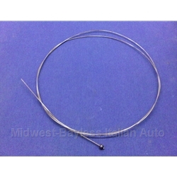 Trunk Release Cable + Engine Cover - Solid Wire (Fiat Bertone X1/9 All) - OE