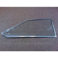 Quarter Window Rear Glass Right - Clear Assembly (Fiat 124 Coupe 1971-72) - U8