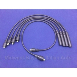  Spark Plug Wire Set - PREMIUM Black (Fiat 850) - NEW
