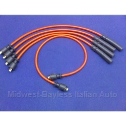      Spark Plug Wire Set SOHC - PREMIUM Red (Fiat 128, Yugo, Strada/Ritmo + X1/9) - NEW