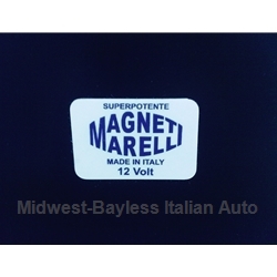    Restoration Decal - "MAGNETI MARELLI Superpotente" Ignition Coil (Fiat Lancia all/Points) - NEW