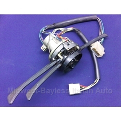 Steering Column Switch Assembly 3-Pos Lights (Fiat 124 Spider 1438cc 1968-70) - U8