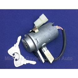   Ignition Switch OE Sipea - 7 Terminal / Long Lock / Chime (Fiat 850 Spider Coupe All, Other Italian) - OE NOS
