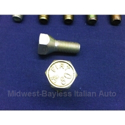 Lug Bolt 24mm - FIAT 80 A -  12x1.5 - Right Hand Thread (Fiat 850, 600 All) - OE / RENEWED
