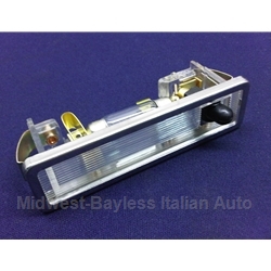 Courtesy Light w/Stainless Surround (Fiat 124 Spider Coupe 1968-82, 128 Coupe + Other Italian) - NEW OE LOOK