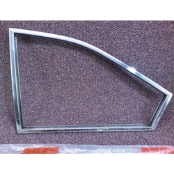 Quarter Window Frame Rear Left Stainless (Lancia Beta Coupe All) - OE NOS