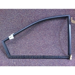 Quarter Window Frame Rear Right Black (Lancia Beta Coupe All) - OE NOS / BLEMISHED