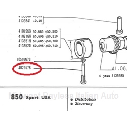 Cam Bearing / Bushing - Front Securing Bolt (Fiat 850) - U8