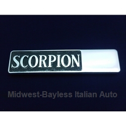 Badge Emblem "Scorpion" Left Rear (Lancia Scorpion 1976-77) - U8
