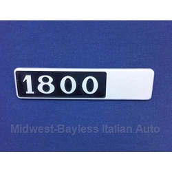 Badge Emblem "1800" (Lancia Beta 1975-78) - U8