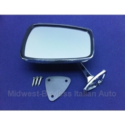         Side View Mirror Chrome (Fiat 124 Spider, 850 Spider) - NEW