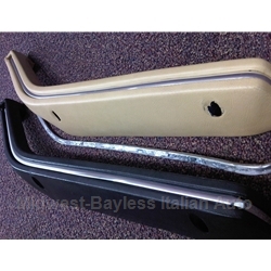         Arm Rest Inset Piping Pair - CHROME (Fiat X1/9, 124, 128) - NEW